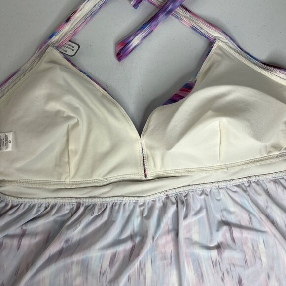 Time And Tru Swim Suit Top Halter Womens 3X Purple New - Picture 7 of 13